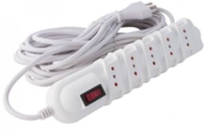 ALA122178 Alargador C/interruptor 5 Pos - 3mts Bco (fs)