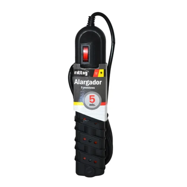 ALARGADOR C/INTERRUPTOR NEGRO 5M