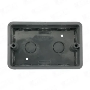CAJ002637-1 CAJA DERIV RECTANG GRIS S/INS METAL