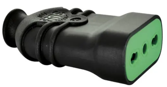 Ench Volante Hembra 16 Amp 2p+t Negro