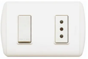 Bticino Interruptor+toma 2p+t 10a 250v Color Blanc