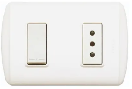 INT038201-1 Bticino Interruptor+toma 2p+t 10a 250v Color Blanc