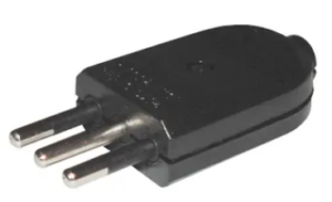 MAC038602-1 Mec Macho Plano Sal. Recta C/tierra 250v 10a Negro