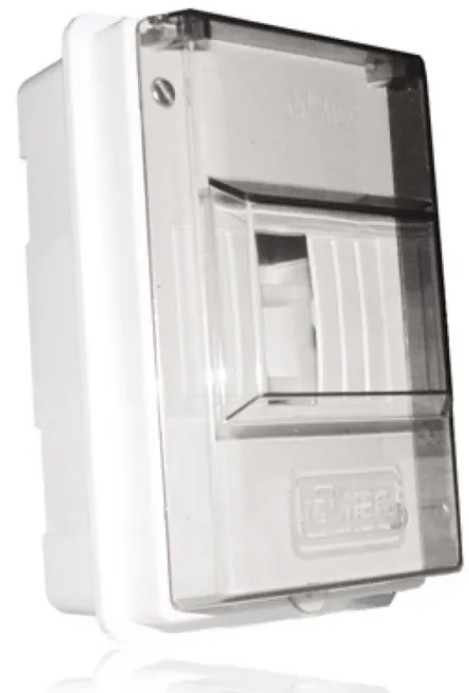 TAB038668 MEC TABLERO ELECTRICO 1 A 4 ESPACIOS PUERTA TRANSP